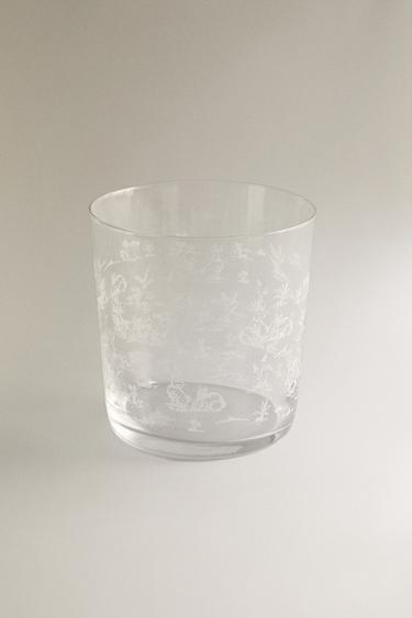 TRANSFER GLASS TUMBLER - White by Zara - Image 1