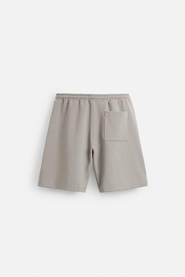 TECHNICAL OVERSIZED FIT JOGGER BERMUDA SHORTS - Dark grey by Zara - Image 7