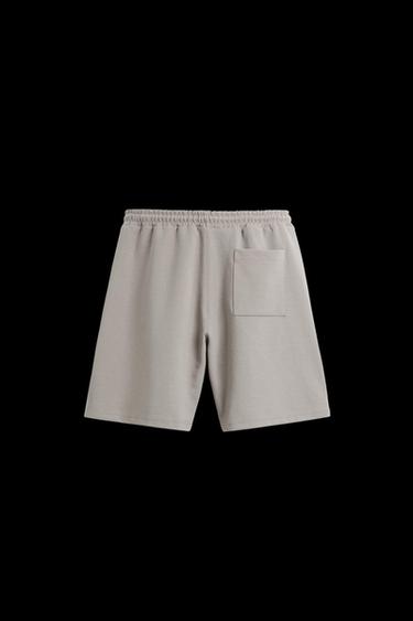 TECHNICAL OVERSIZED FIT JOGGER BERMUDA SHORTS - Dark grey by Zara