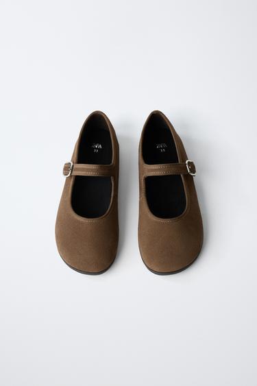BALLERINES BAREFOOT EN CUIR - Marron de Zara - Image 8