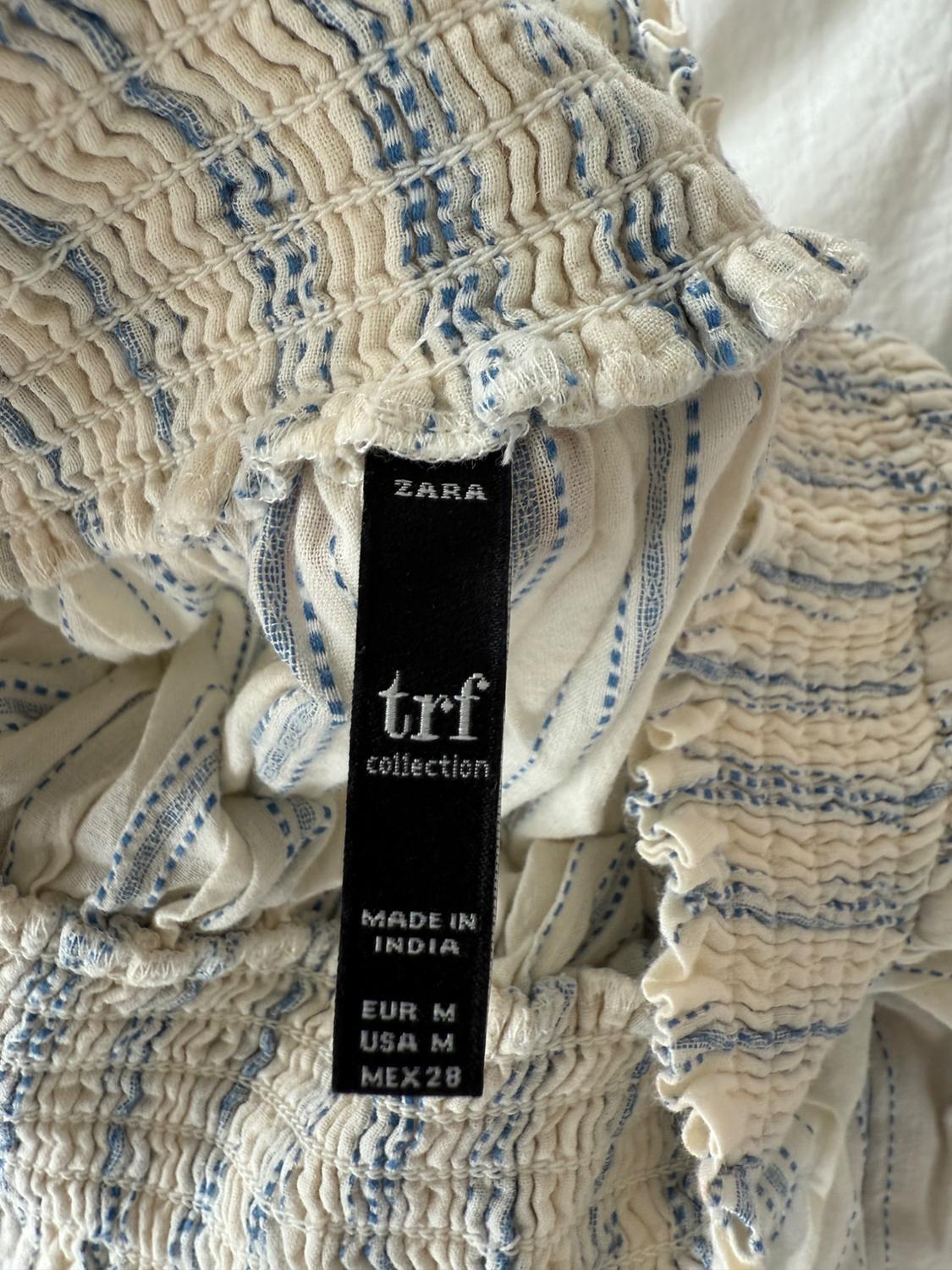 EMBROIDERED STRIPED DRESS - Image 6