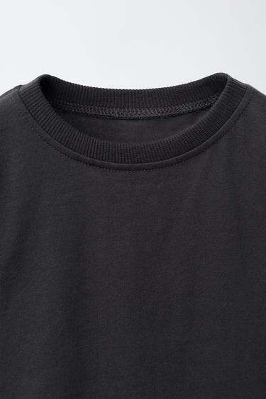 ENSEMBLE T-SHIRT ET LEGGING DE CYCLISTE IMPRIMÉ - Gris anthracite de Zara - Image 2