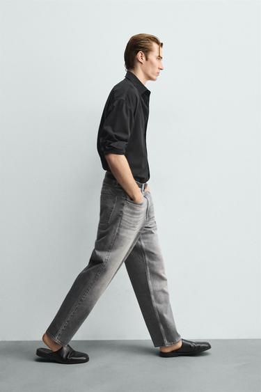 JEANS STRAIGHT FIT - Gris de Zara - Image 5