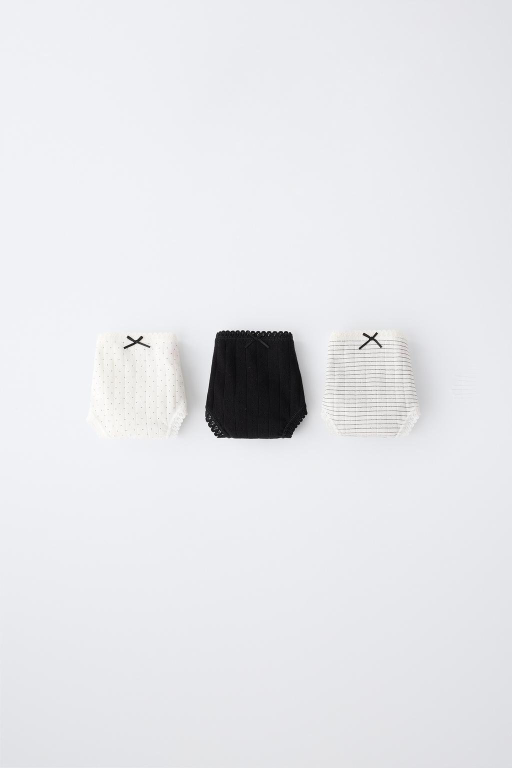 1 1/2-6 YEARS / 3-PACK OF POLKA DOT AND STRIPE BRIEFS