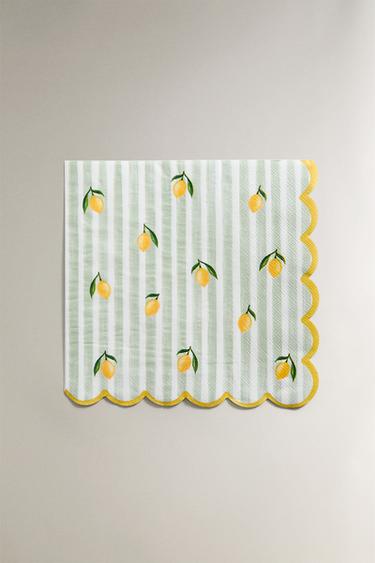 SET TOVAGLIOLI CARTA LIMONI (SET 20) - Giallo di Zara - Immagine 0