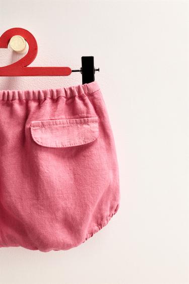 ZARA TIMELESS - BLOOMER 100% LINO - Rosa de Zara