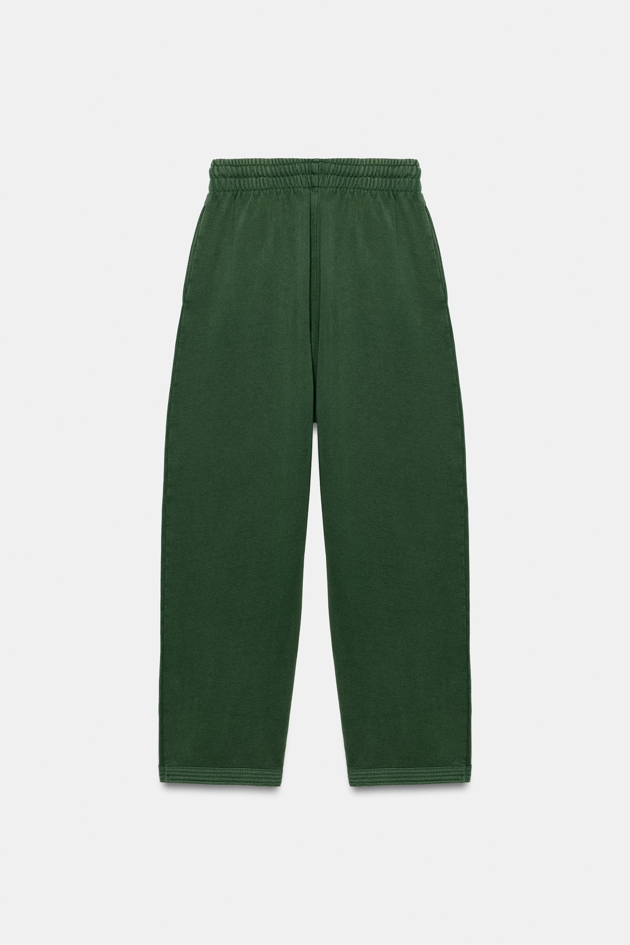 Женские брюки Zara WASHED EFFECT PANTS — фото 7