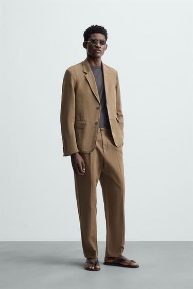 BLAZER LAVADA TRAJE - Khaki de Zara - Imagen 0
