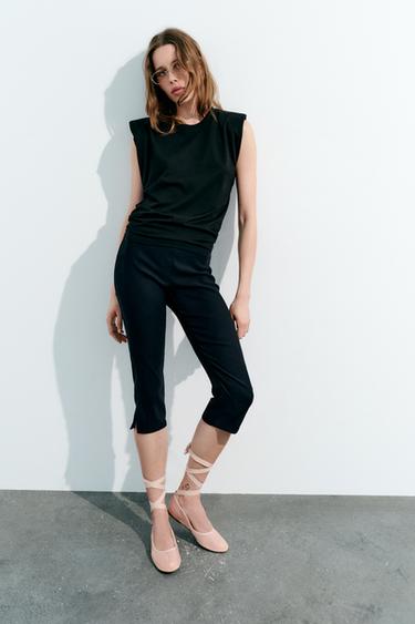 БАЛЕТКИ MESH С ЗАВЯЗКАМИ — Бежевый от Zara — изображение 0
