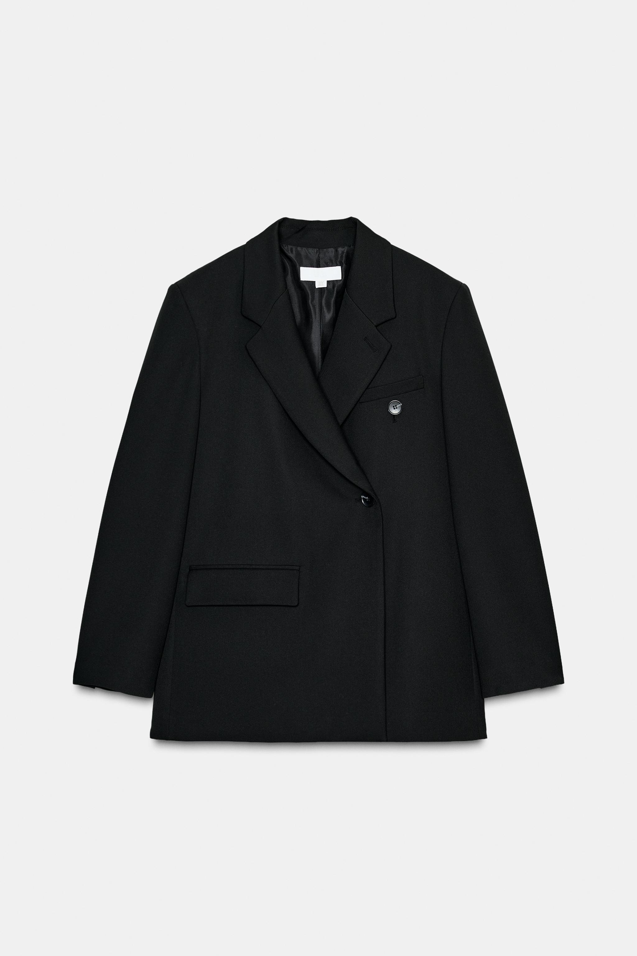 BLAZER DWURZĘDOWA OVERSIZE - Czarny | ZARA Polska / Poland