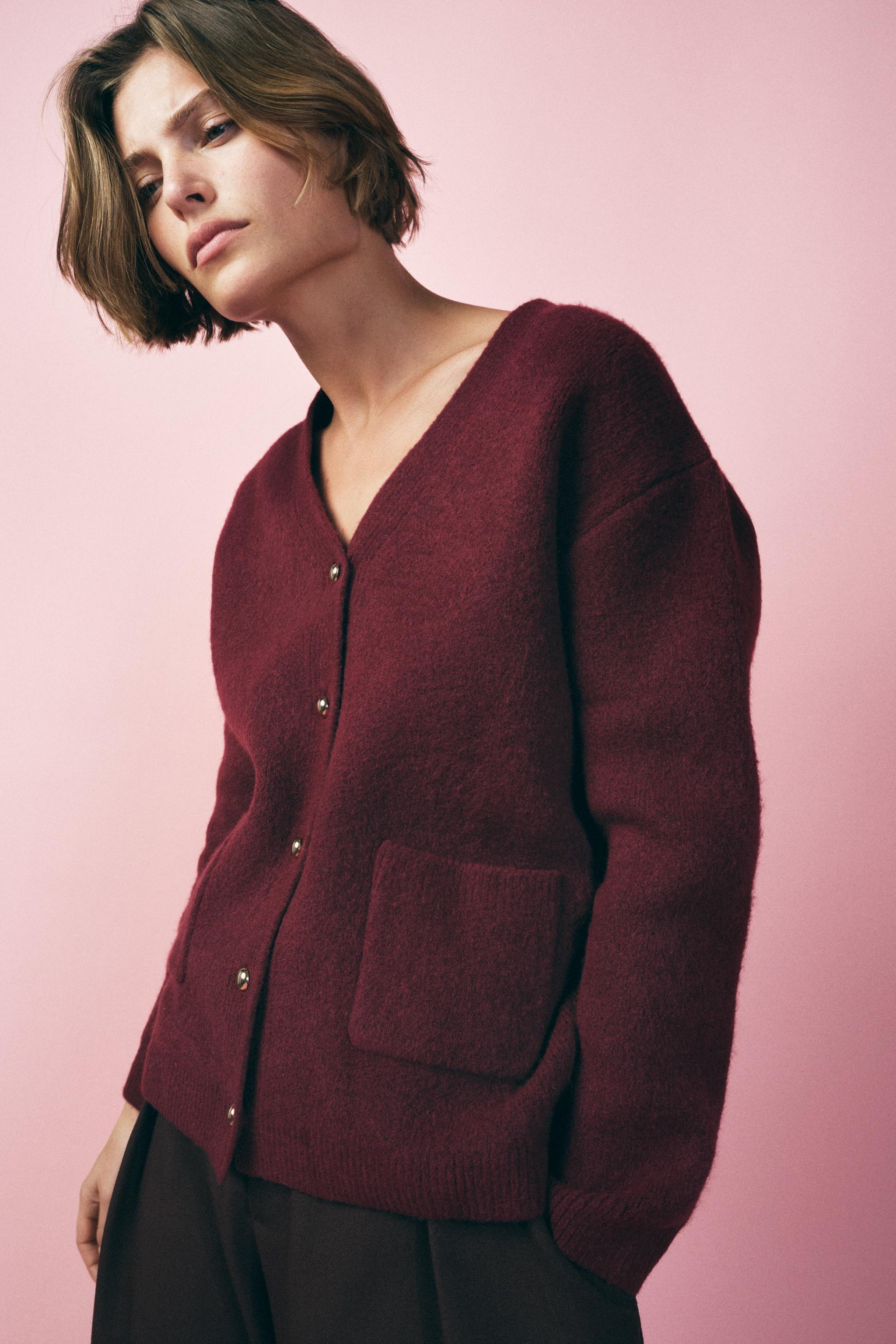L ナチュラル 透かし編みカーディガン 新品 ZARA ユニクロ H&M