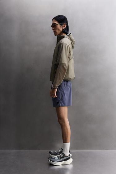 RUNNING WINDBREAKER JACKET - Grey by Zara - Image 3