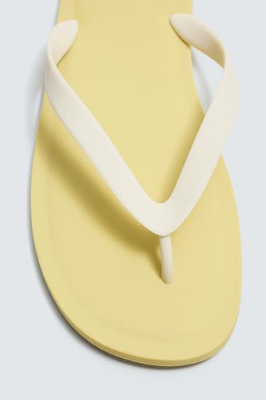 SANDALES À BRIDES - Jaune de Zara - Image 3