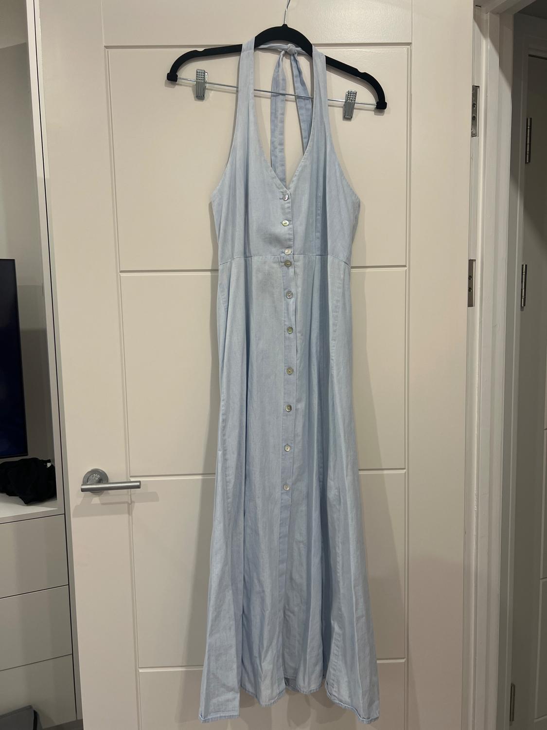 HALTER MIDI DRESS
