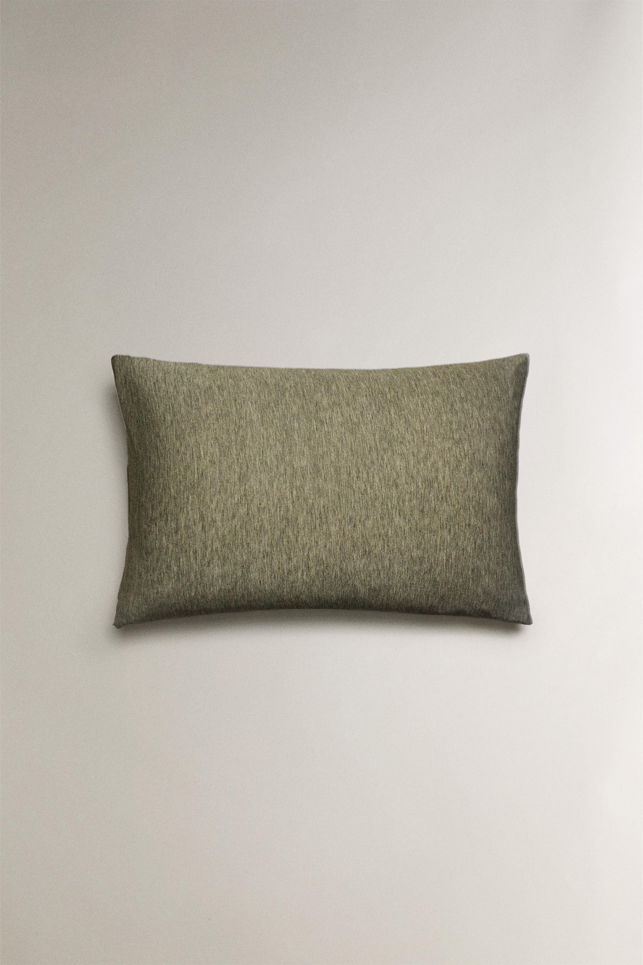 ピローケース セーター モダール (140GxM²) - グリーン | ZARA Japan