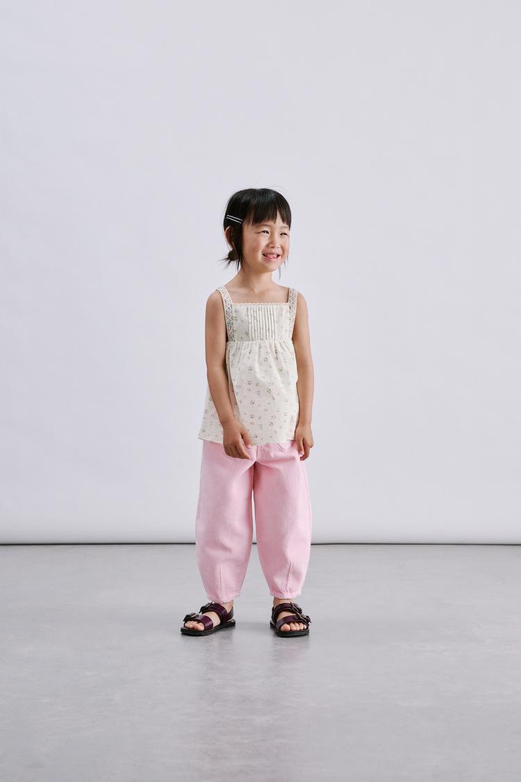 Pantalones baggy de twill con bolsillos de corazón 5