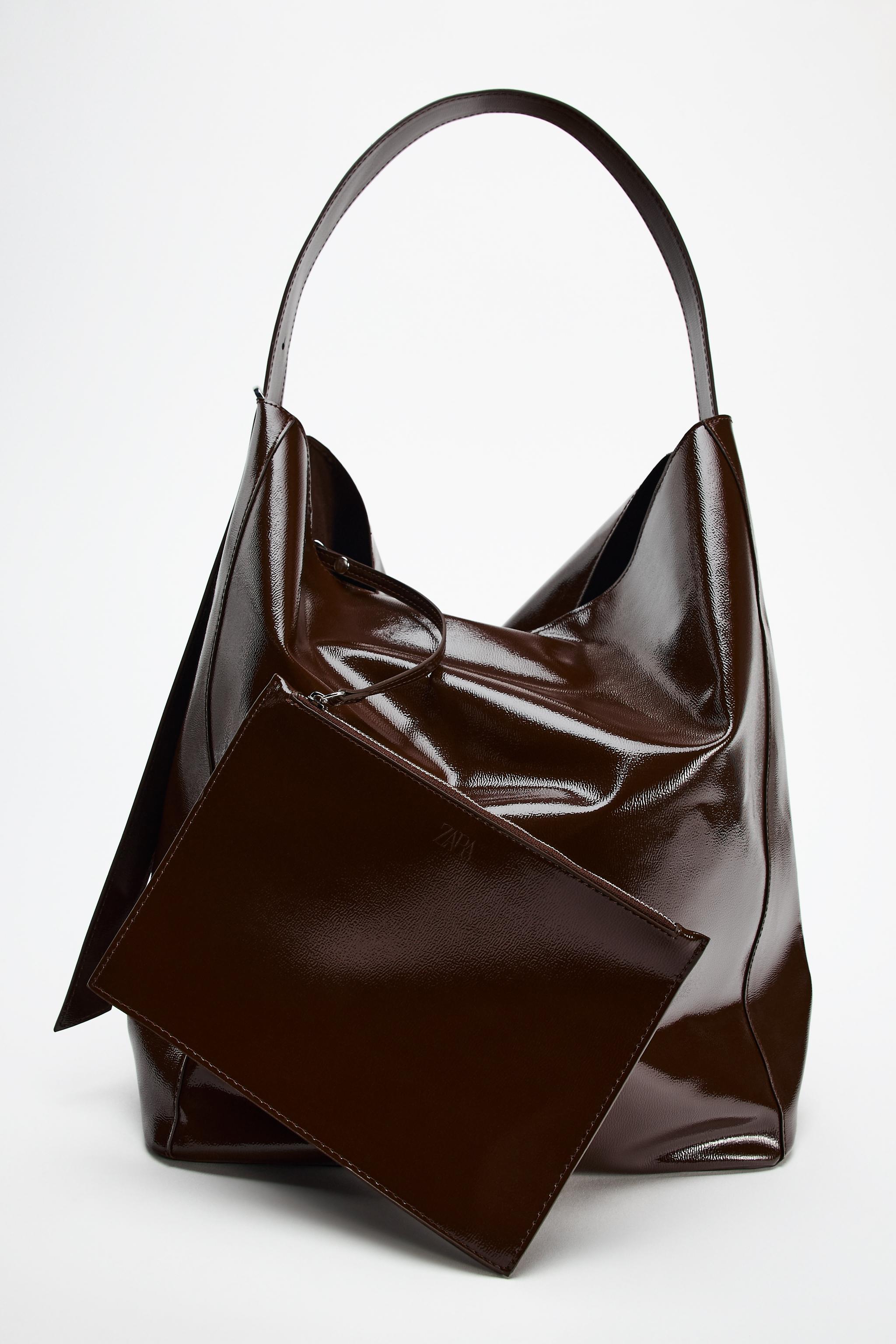 MAXI BUCKET BAG - Brown | ZARA United States MAXI BUCKET BAG - Brown | ZARA United States