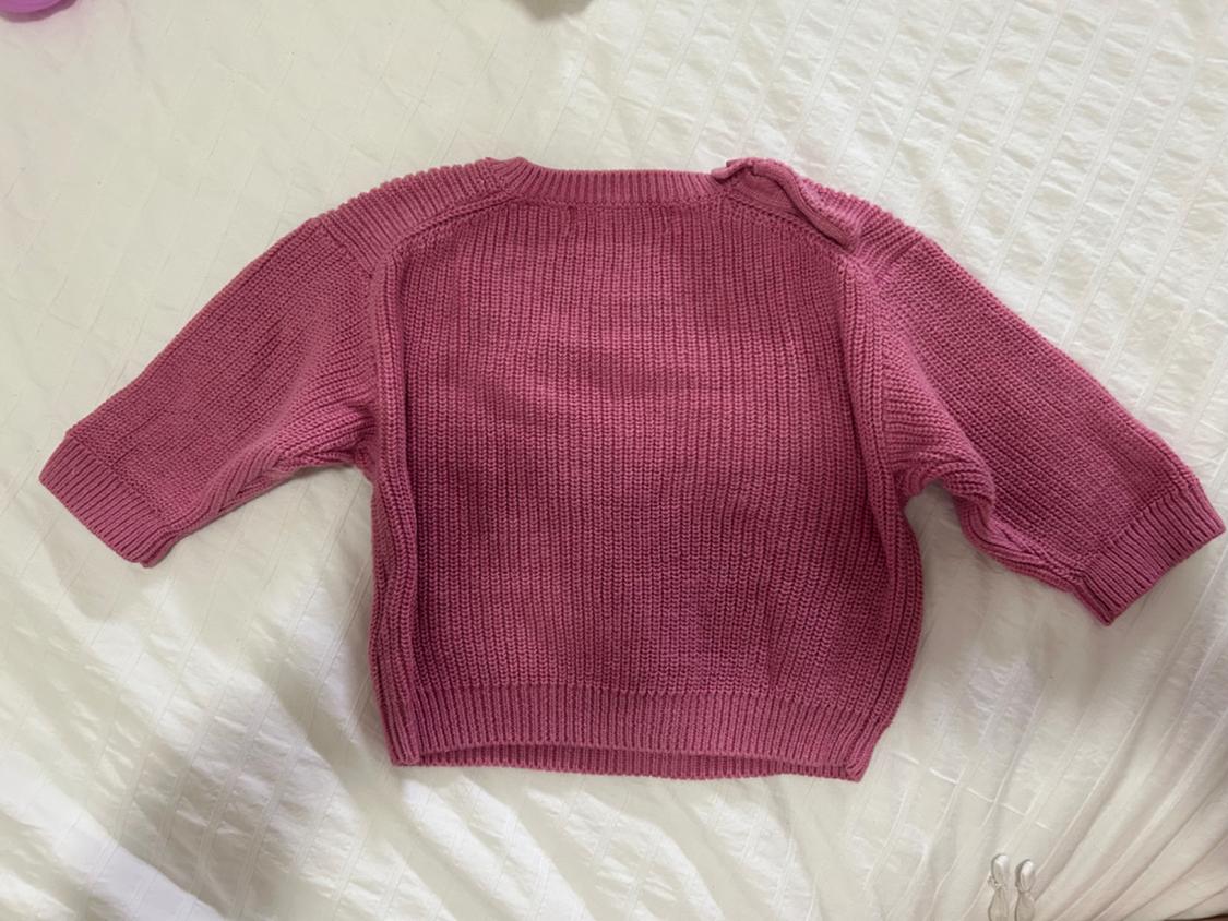 HALF-CARDIGAN KNIT SWEATER - Image 3