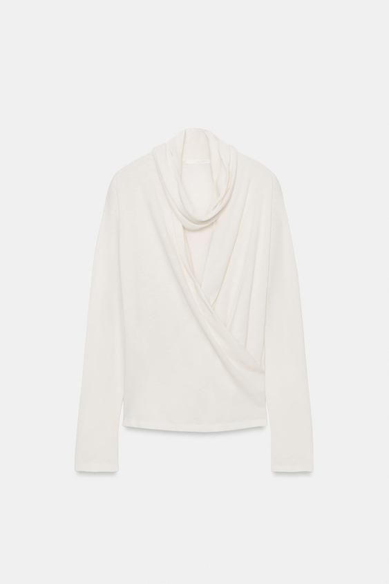 TOP CRUZADO LAZADA - Crudo de Zara - Imagen 0