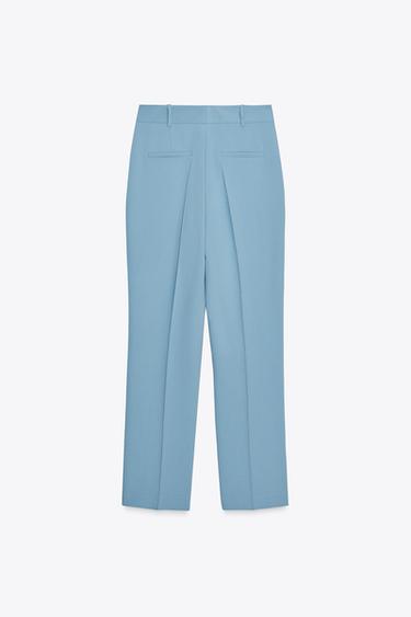 FLARE TROUSERS WITH SIDE VENTS - Blue by Zara - Image 6
