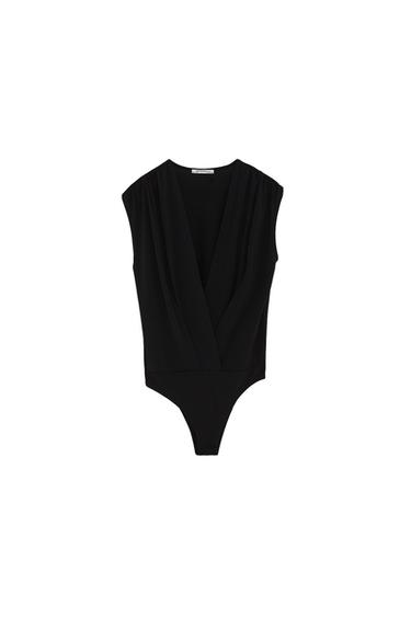 DRAPED BODYSUIT