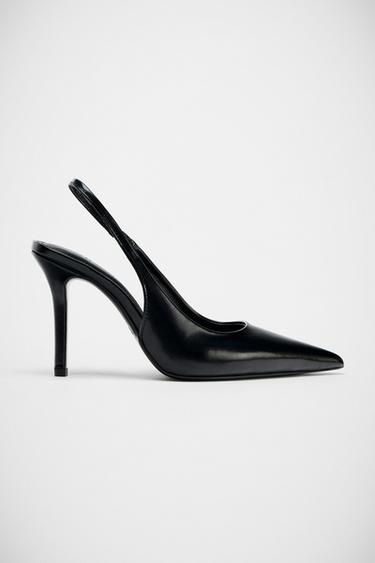 HIGH-HEEL SLINGBACK SHOES - Black by Zara