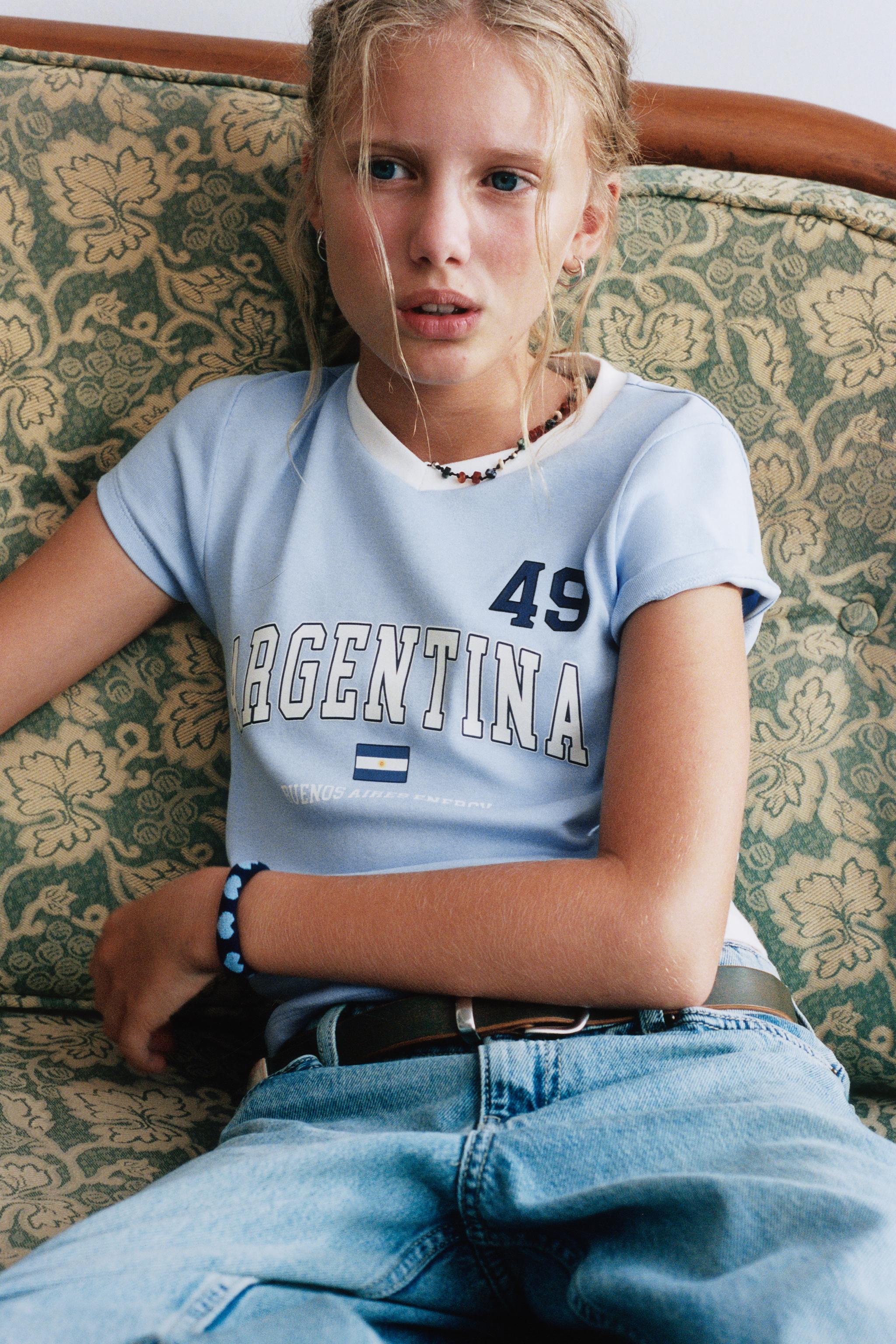 ARGENTINA PRINT T-SHIRT — Blue