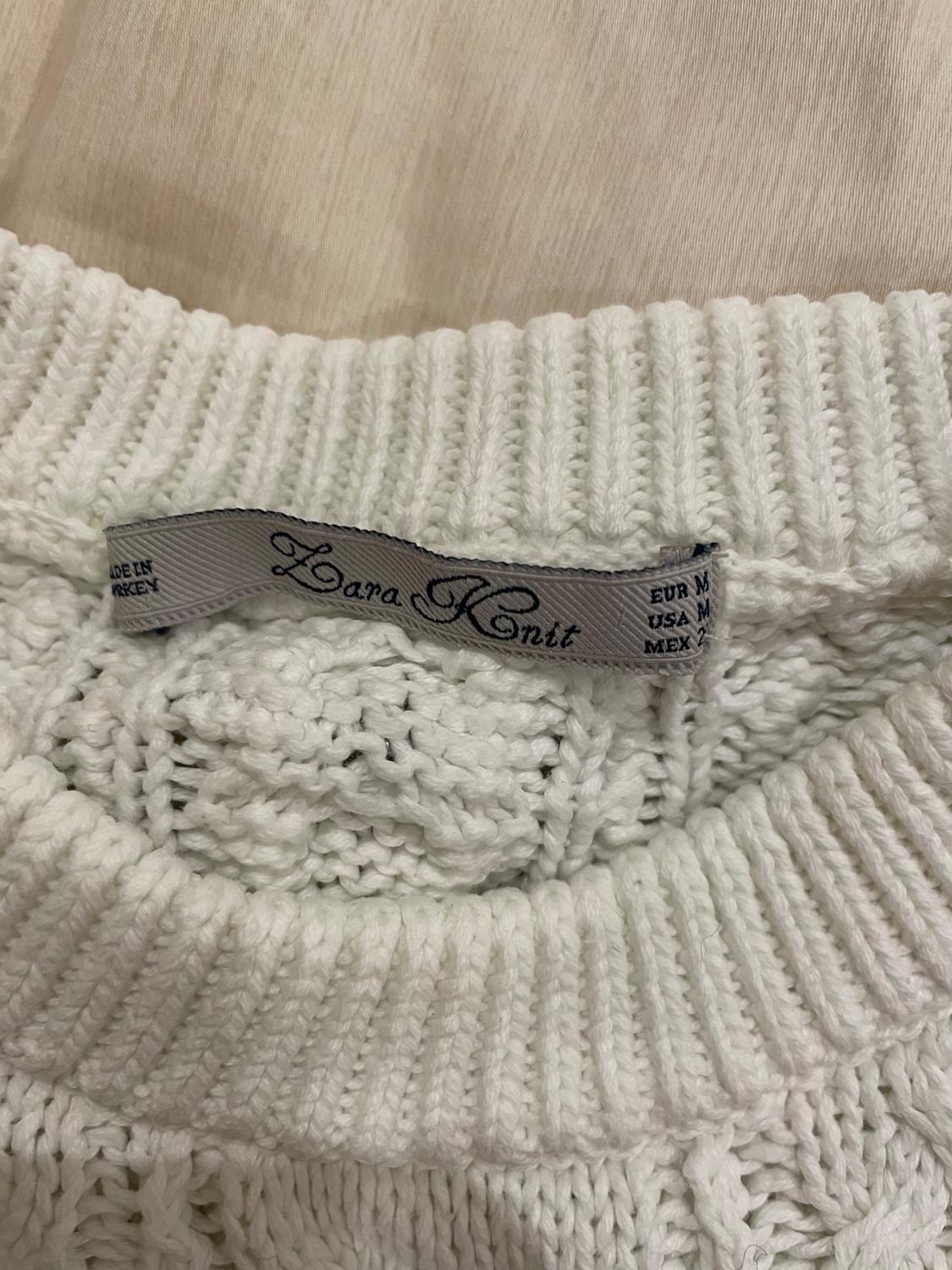 ZARA KNIT WHITE SWEATER - Image 5