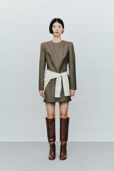 STILETTO HEEL BOOTS - Chocolate Brown by Zara