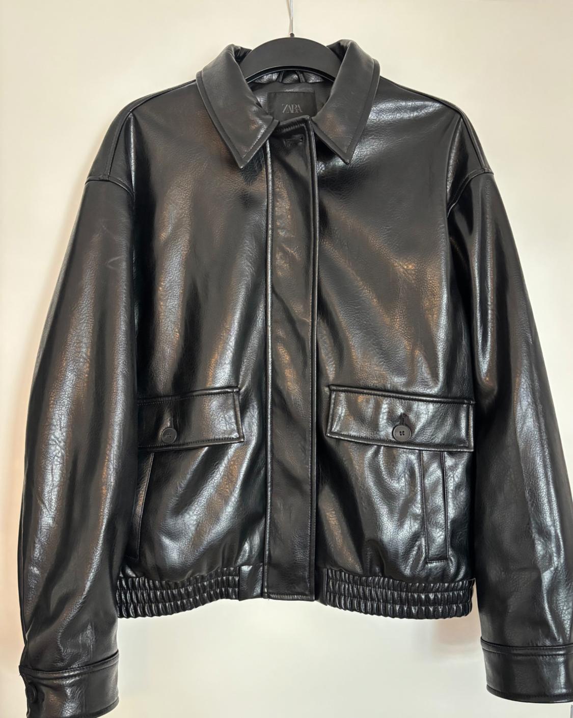 FAUX LEATHER BOMBER JACKET - Image 2