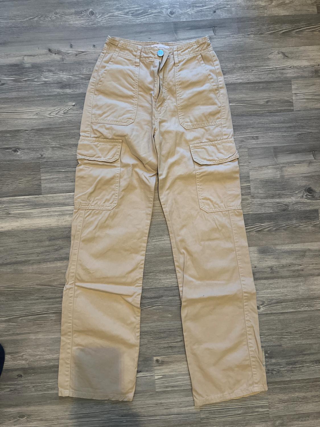 HIGH-RISE STRAIGHT TRF CARGO TROUSERS