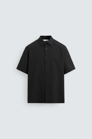 SEERSUCKER SHIRT - Black by Zara