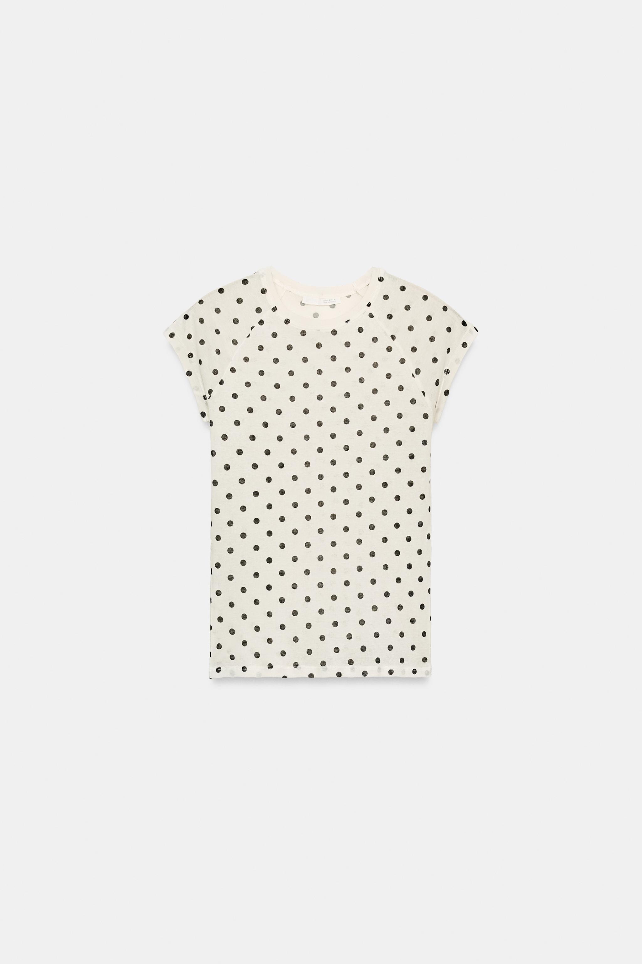 T-SHIRT SUPIMA® MANCHES COURTES À POIS