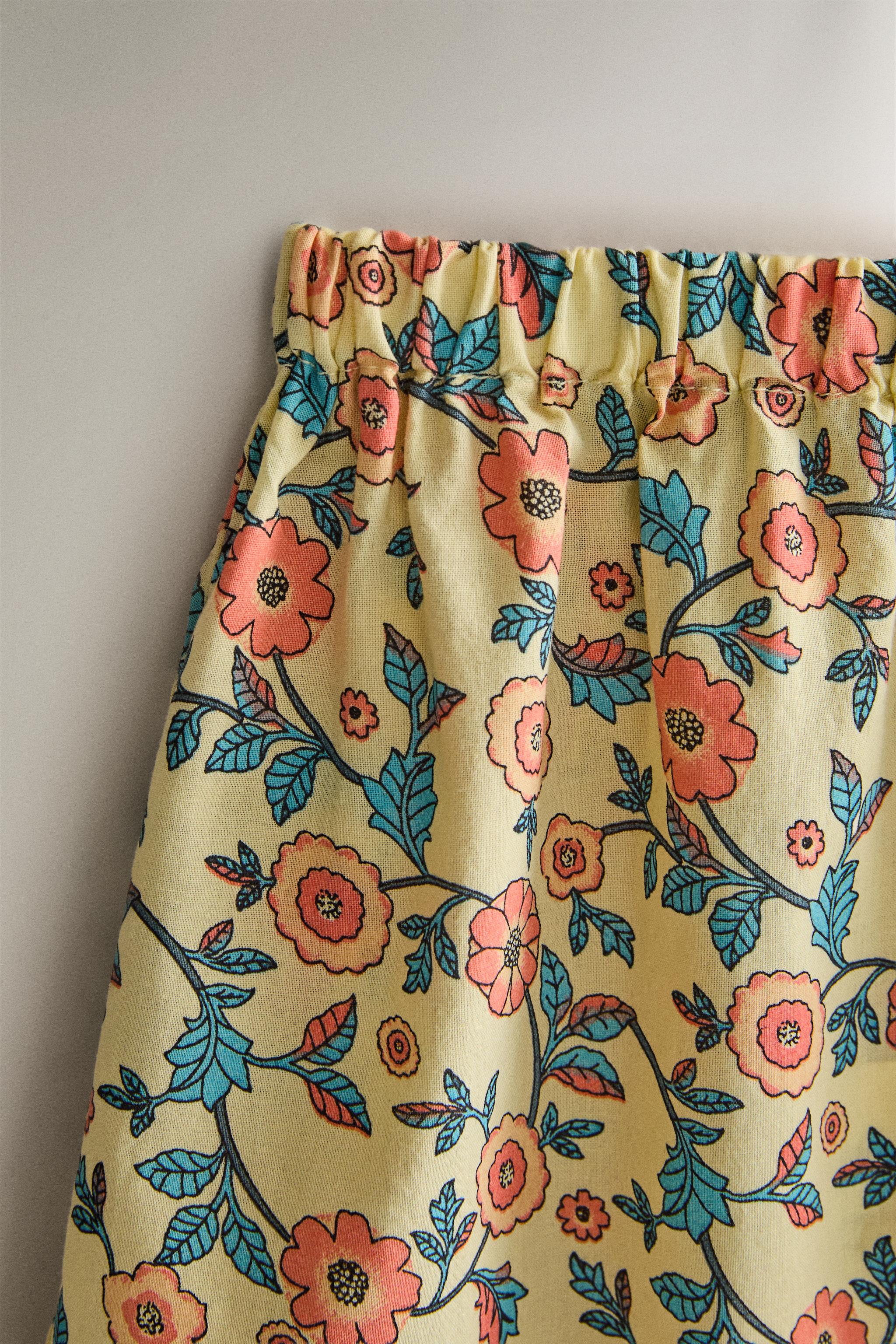 KIDS' FLORAL SKIRT