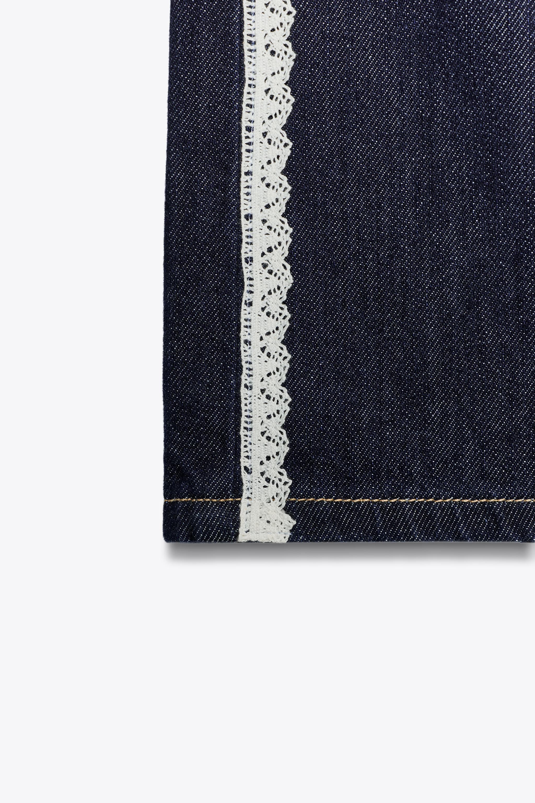 JEANS Z1975 WIDE LEG ハイウエスト PUNTILLA - ブルー | ZARA Japan  