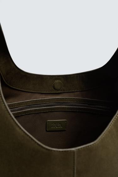 SAC SHOPPER UNI - Vert kaki de Zara - Image 6