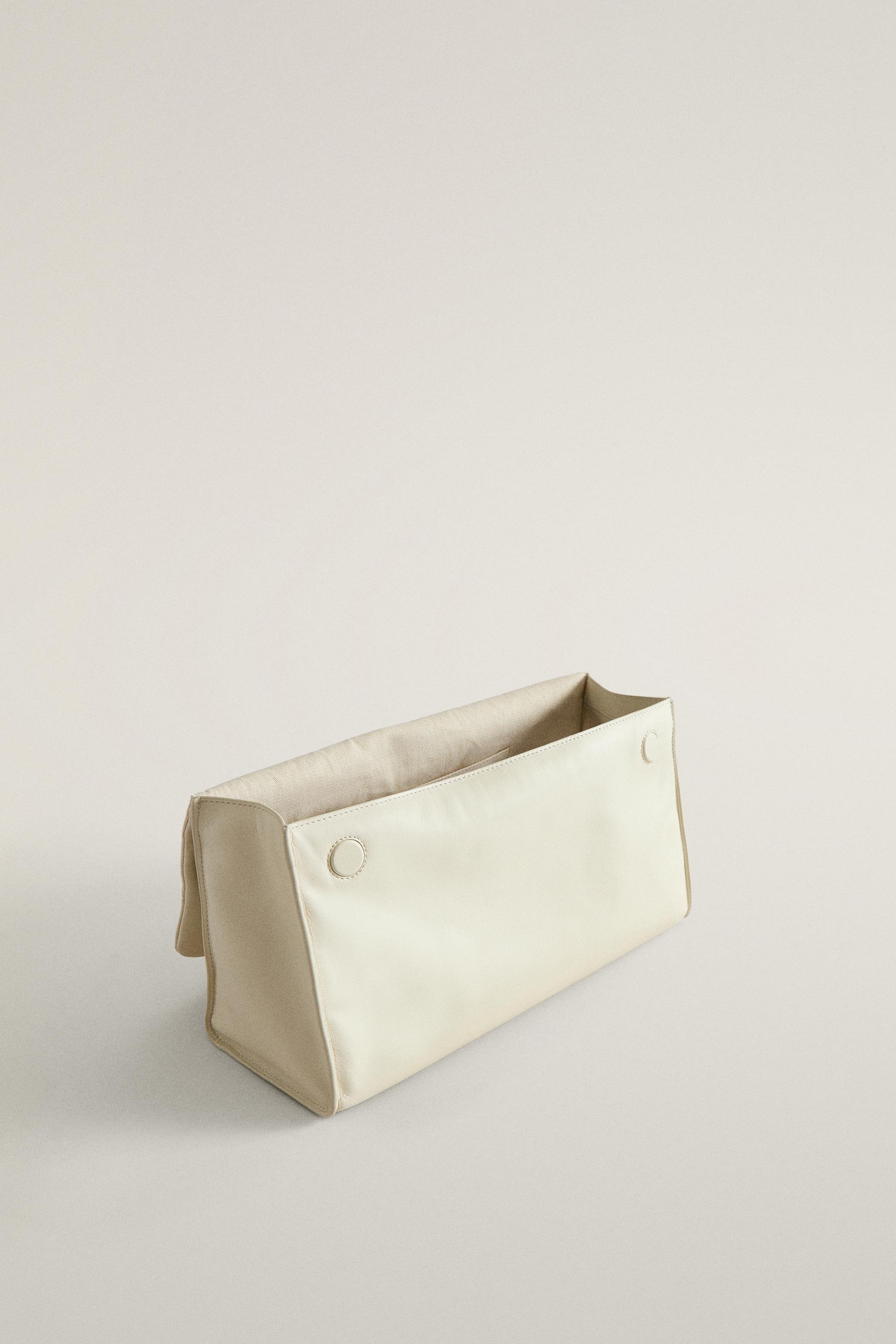 TROUSSE DE TOILETTE CUIR NAPPA À RABAT