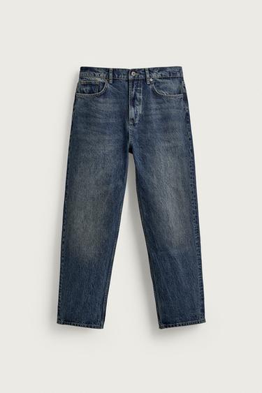 JEANS STRAIGHT ANKLE FIT - Índigo de Zara