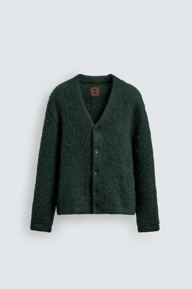 814 EZCARAY X ZARA ARTILEZKO CARDIGAN TXAKETA - Berdea, Zara-rena