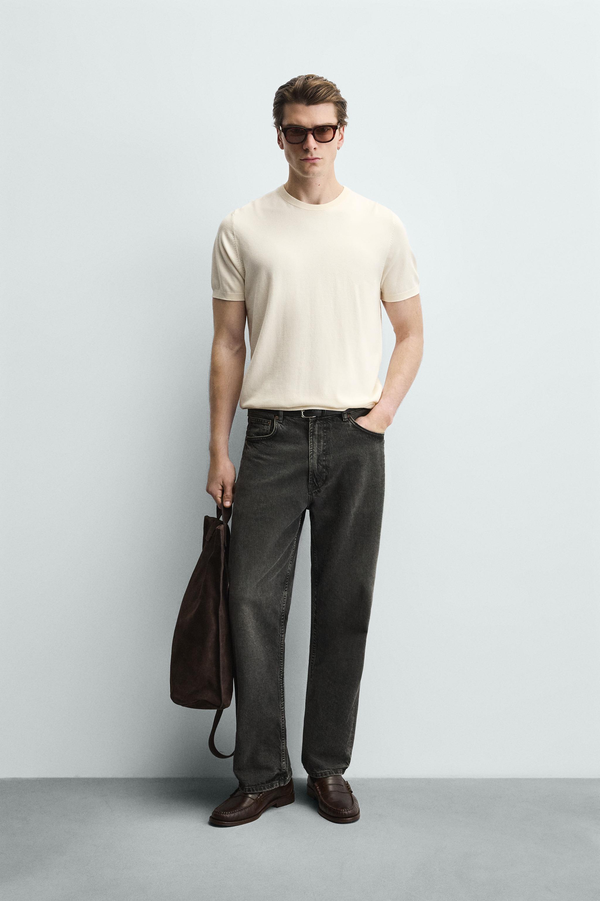 Zara BASIC REGULAR FIT TRİKO T-SHIRT