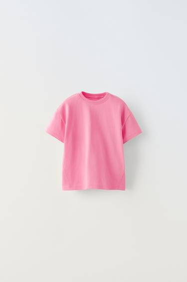 Zara BASIC T-SHIRT - Pink