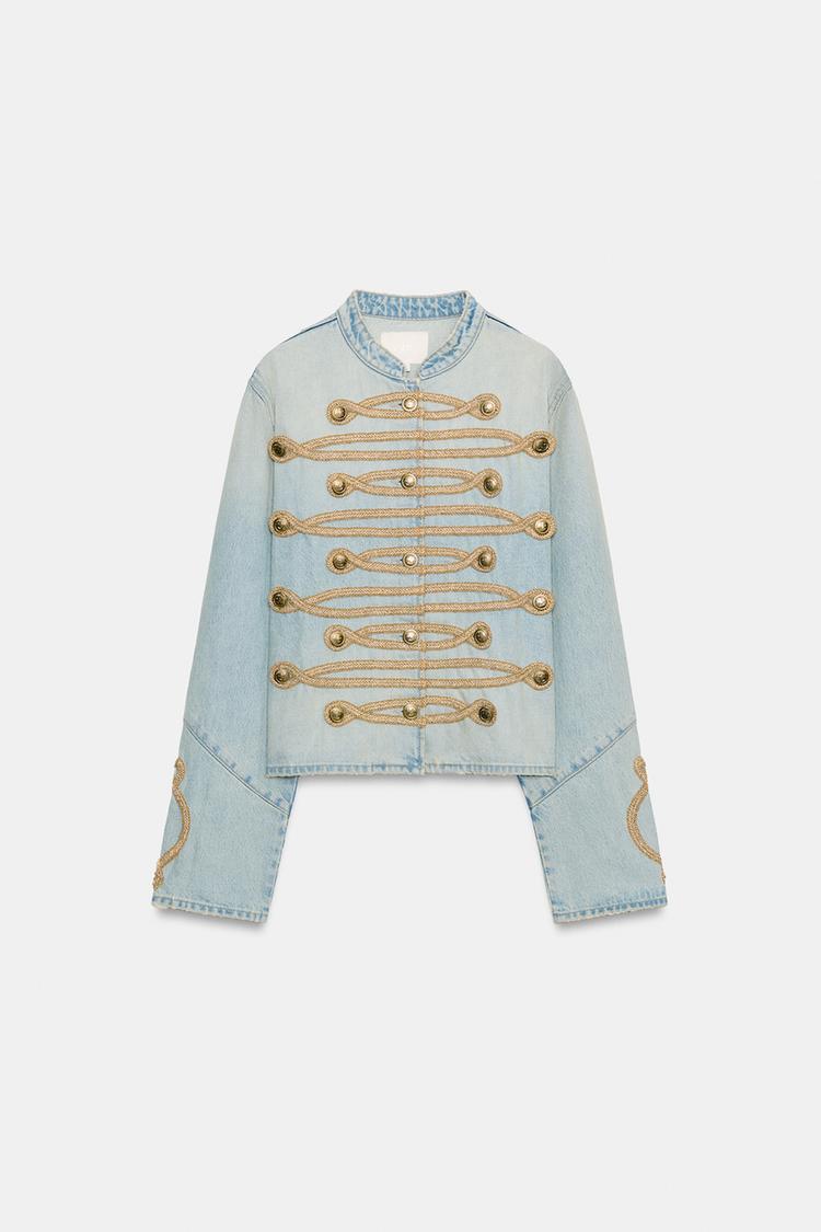 Chaqueta de mezclilla con botones TRF 6