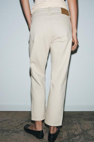 JEAN ZW COLLECTION CIGARETTE TAILLE MOYENNE - Écru de Zara - Image 3