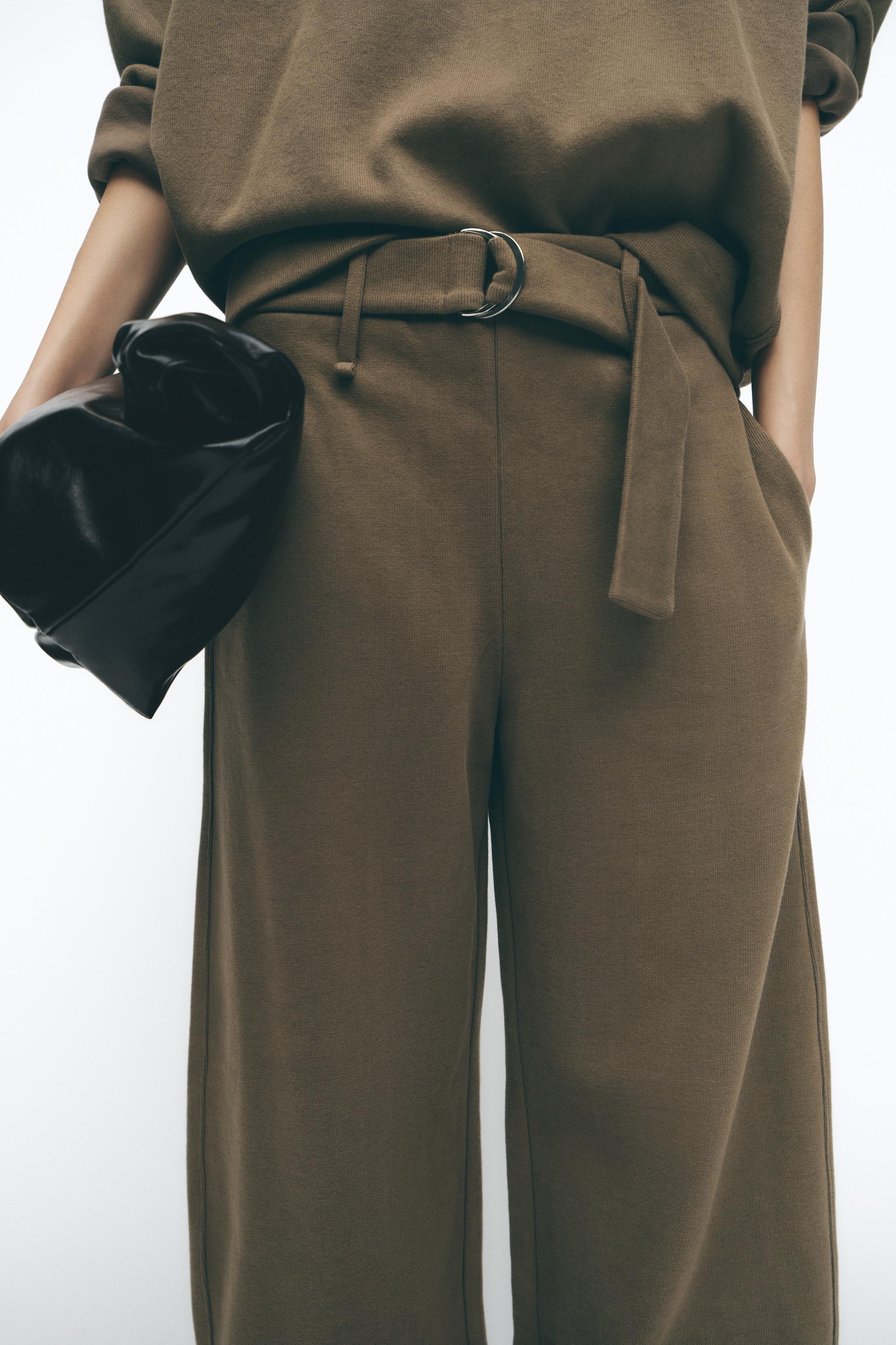 BELTED SOFT BALLOON PANTS