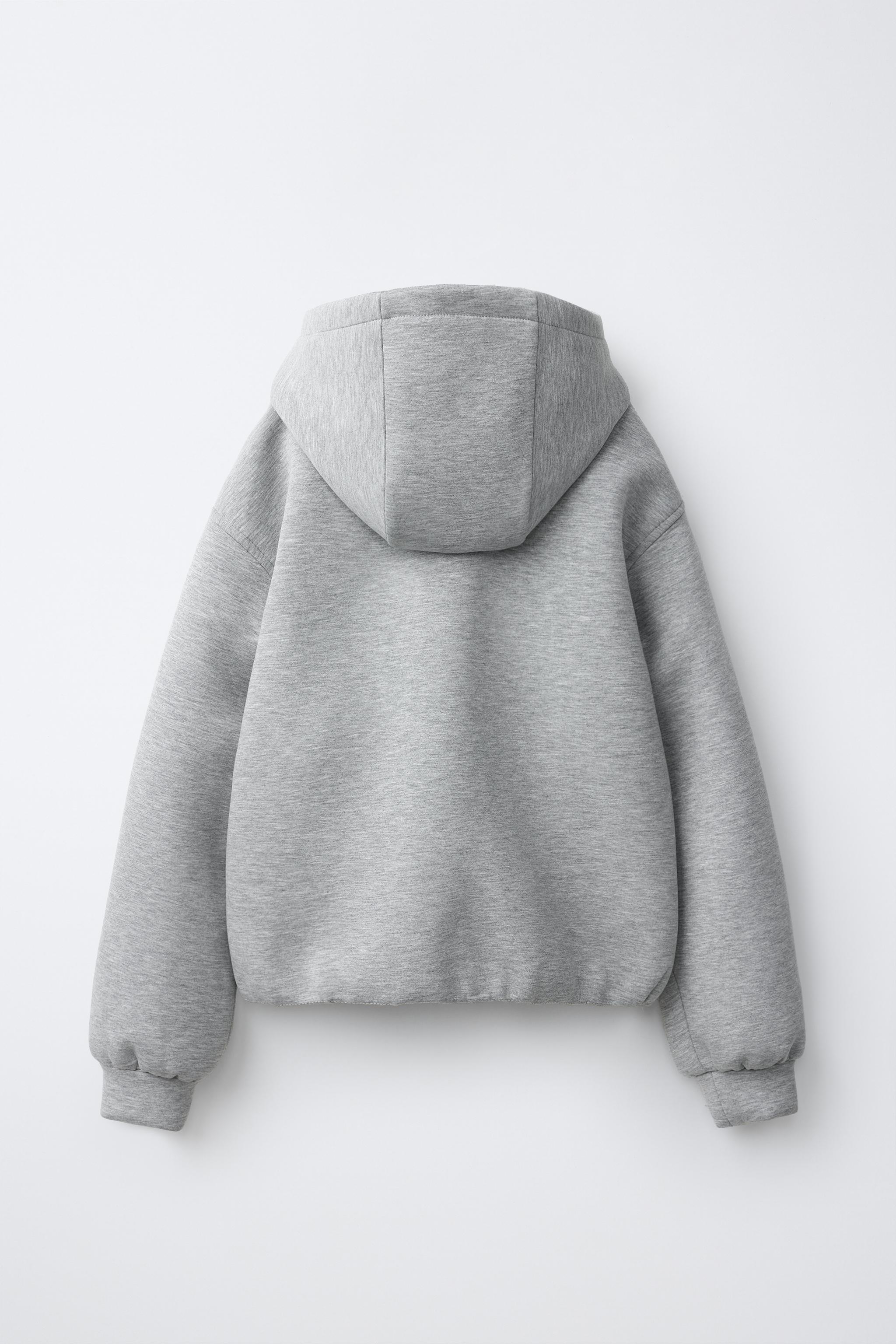 Детские куртки Zara NEOPRENE HOODED JACKET — фото 3