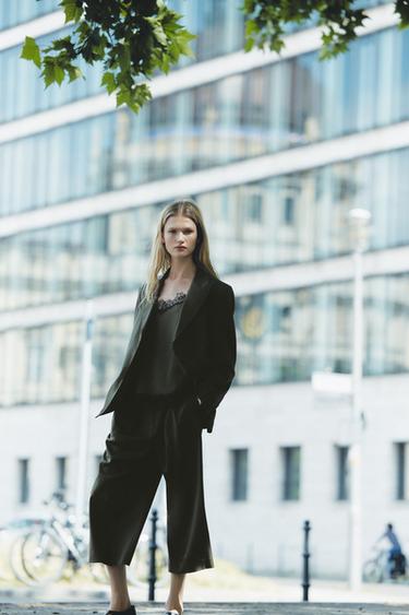 ZW COLLECTION DOUBLE-BREASTED BLAZER - Khaki by Zara - Image 0