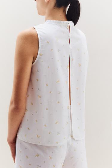 TOP FLORAL - Blanc de Zara - Image 6