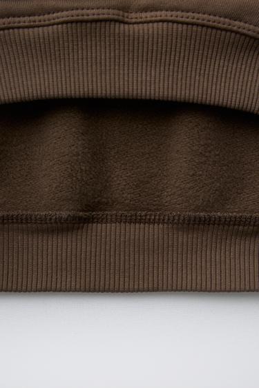 SNOOPY PEANUTS™ EMBROIDERED SWEATSHIRT - Dark brown by Zara - Image 3
