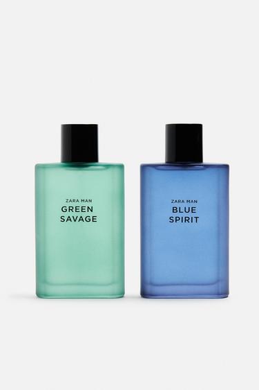 Zara GREEN SAVAGE + BLUE SPIRIT EDT 2 X 90 ML (3.4 FL. OZ) - Colored leather