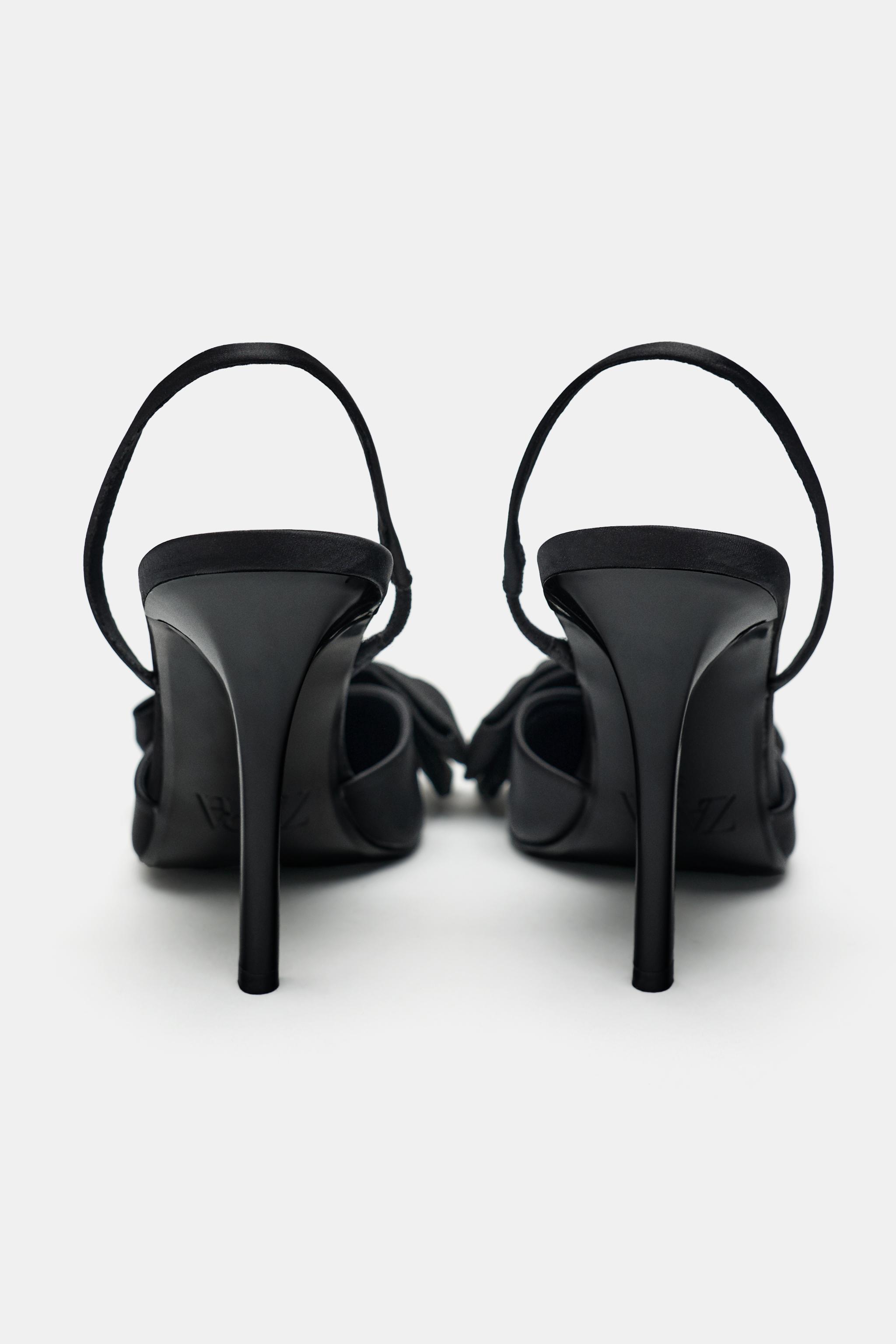 リボンハイヒール - ブラック | ZARA Japan / 日本
